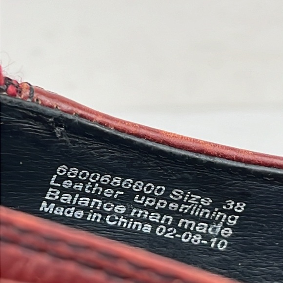 Dansko Womens Burgundy Leather Slip On Shoes Casual Career Tweed & Button Detail - Picture 5 of 12